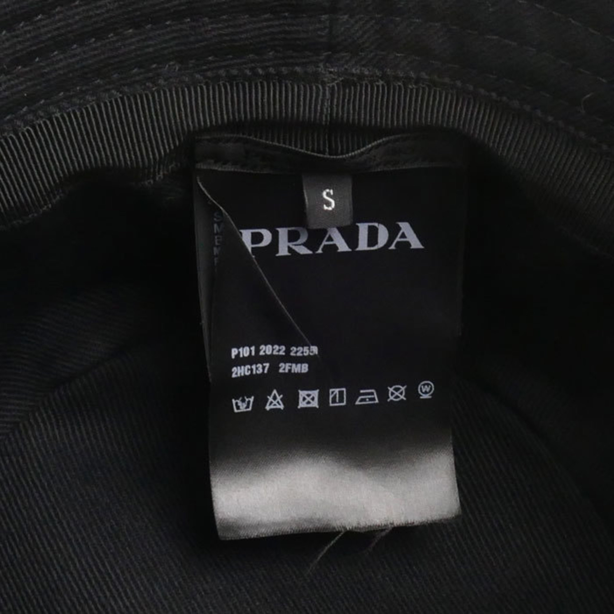 PRADA Prada Bucket Hat Black 2HC137 2FMB F0002 S Unisex