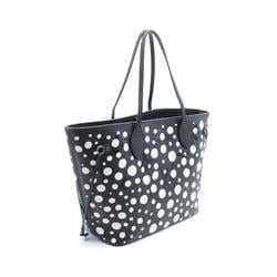 Louis Vuitton LOUIS VUITTON x yayoi kusama Neverfull MM Monogram Empreinte Infinity Dot Tote Bag Leather Women's Black White M46390