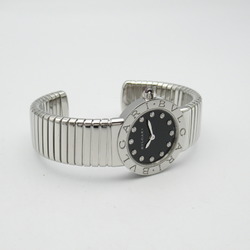 BVLGARI Bulgari Bvlgari Tubogas 12P Diamond Watch Stainless Steel Ladies Black BBL26 2TS