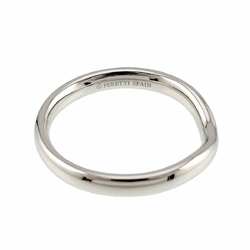 Tiffany & Co. Wide Curved Band Ring Pt Platinum