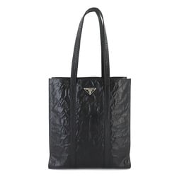 PRADA Nappa Small Leather Black 1BG459 Silver Hardware Tote Bag