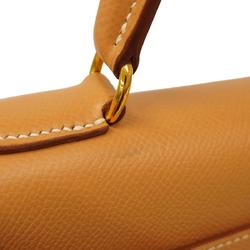 Hermes handbag Kelly 32 □C stamped Cushvel natural ladies