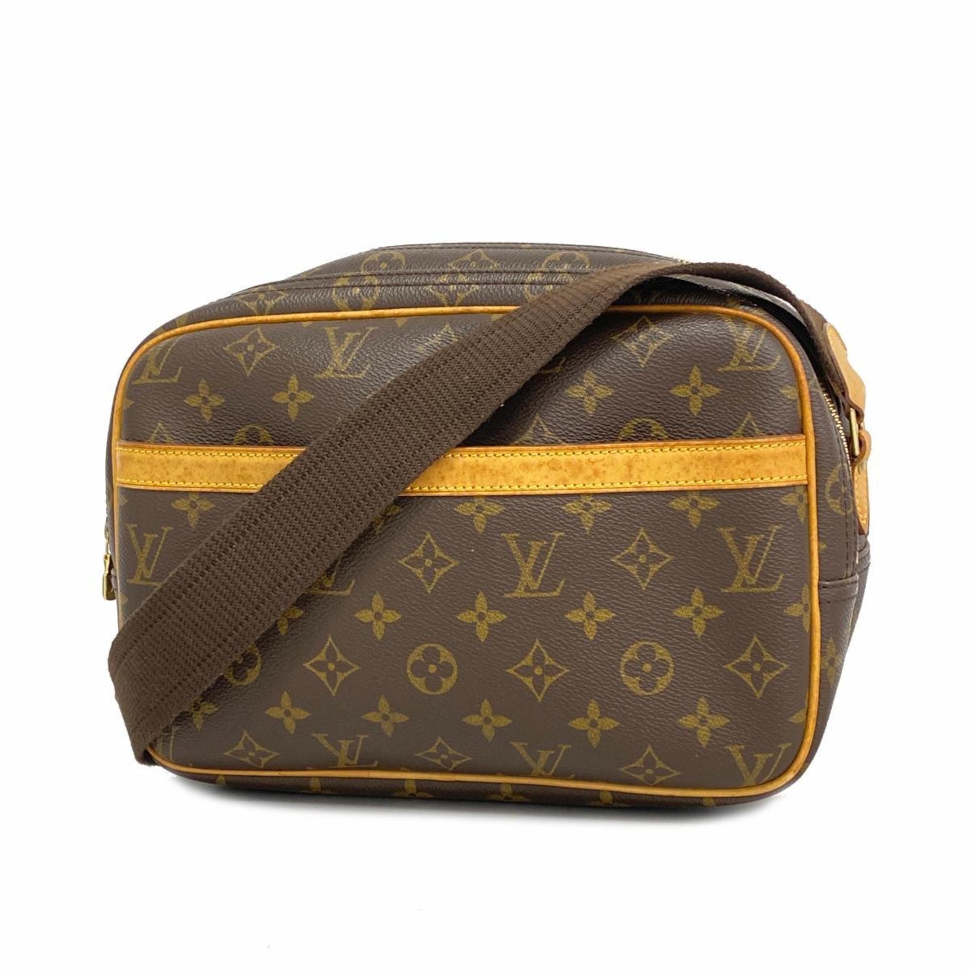 Louis Vuitton Shoulder Bag Monogram Reporter PM M45254 Brown Ladies