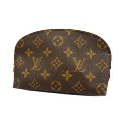 Louis Vuitton Pouch Monogram Pochette Tick M47515 Brown Ladies