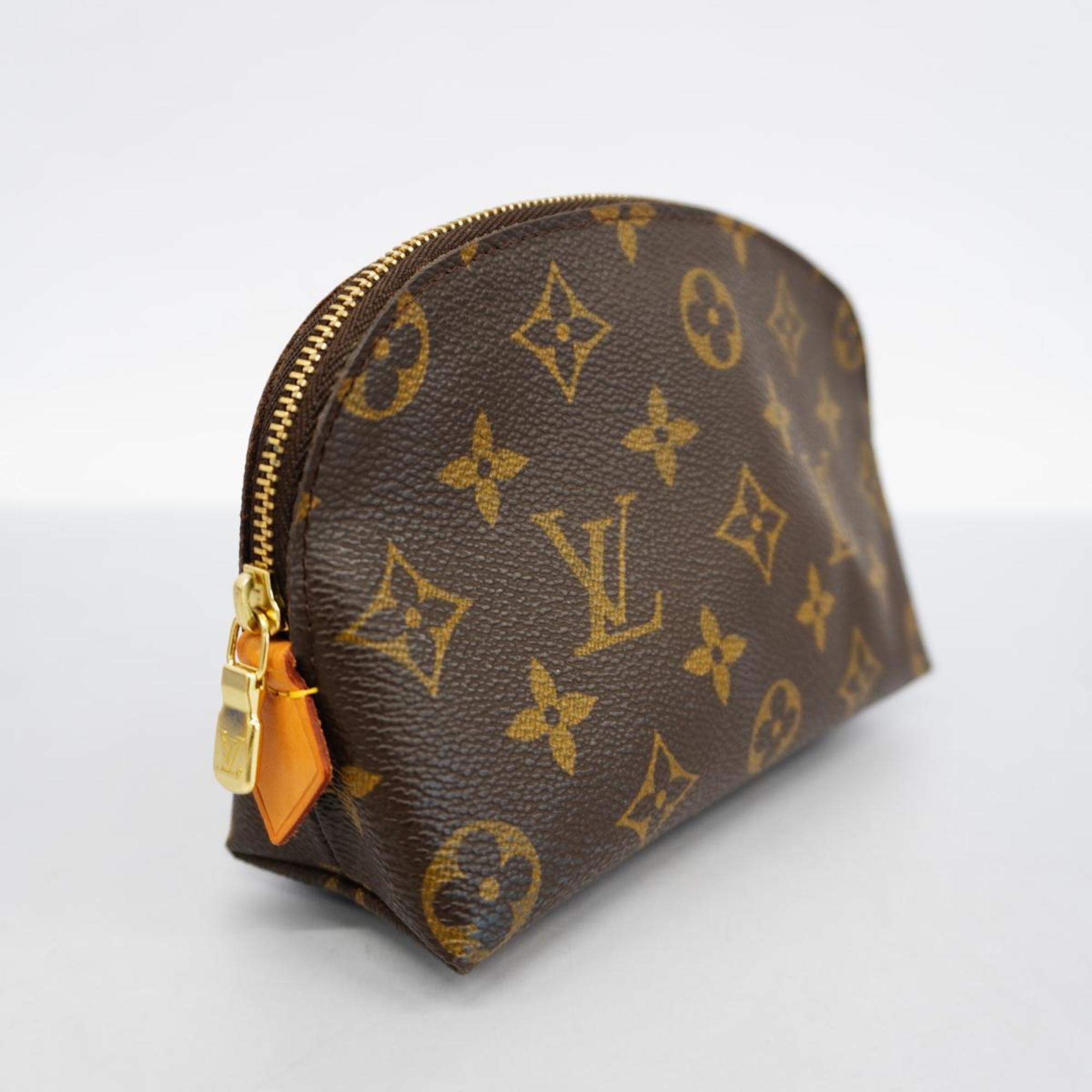 Louis Vuitton Pouch Monogram Pochette Tick M47515 Brown Ladies