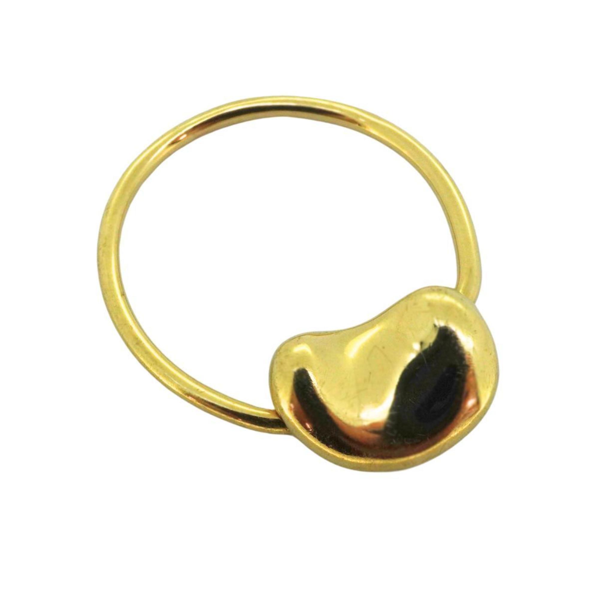 Tiffany Ring Bean K18YG Yellow Gold Ladies