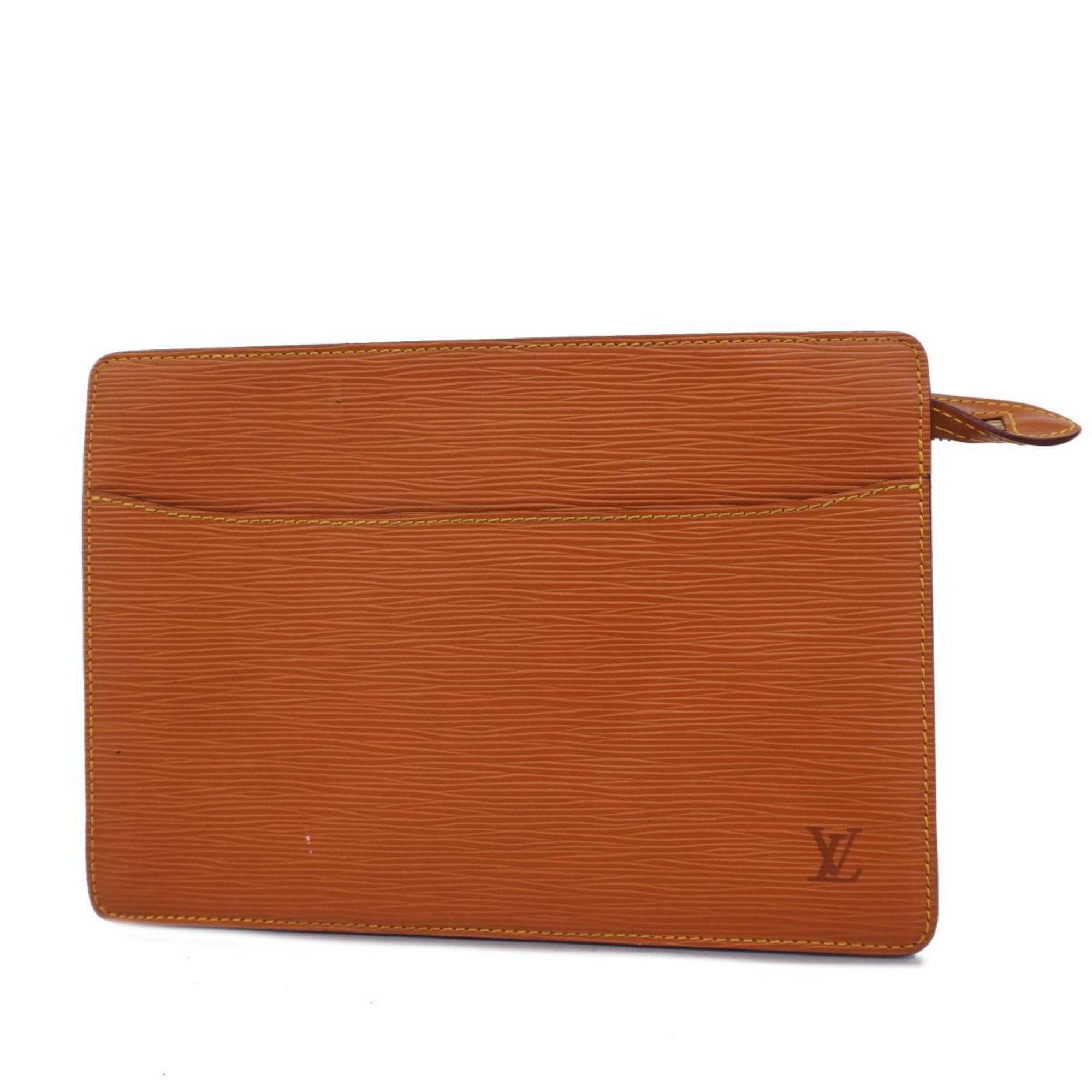 Louis Vuitton Clutch Bag Epi Pochette Homme M52528 Zipangu Gold Ladies