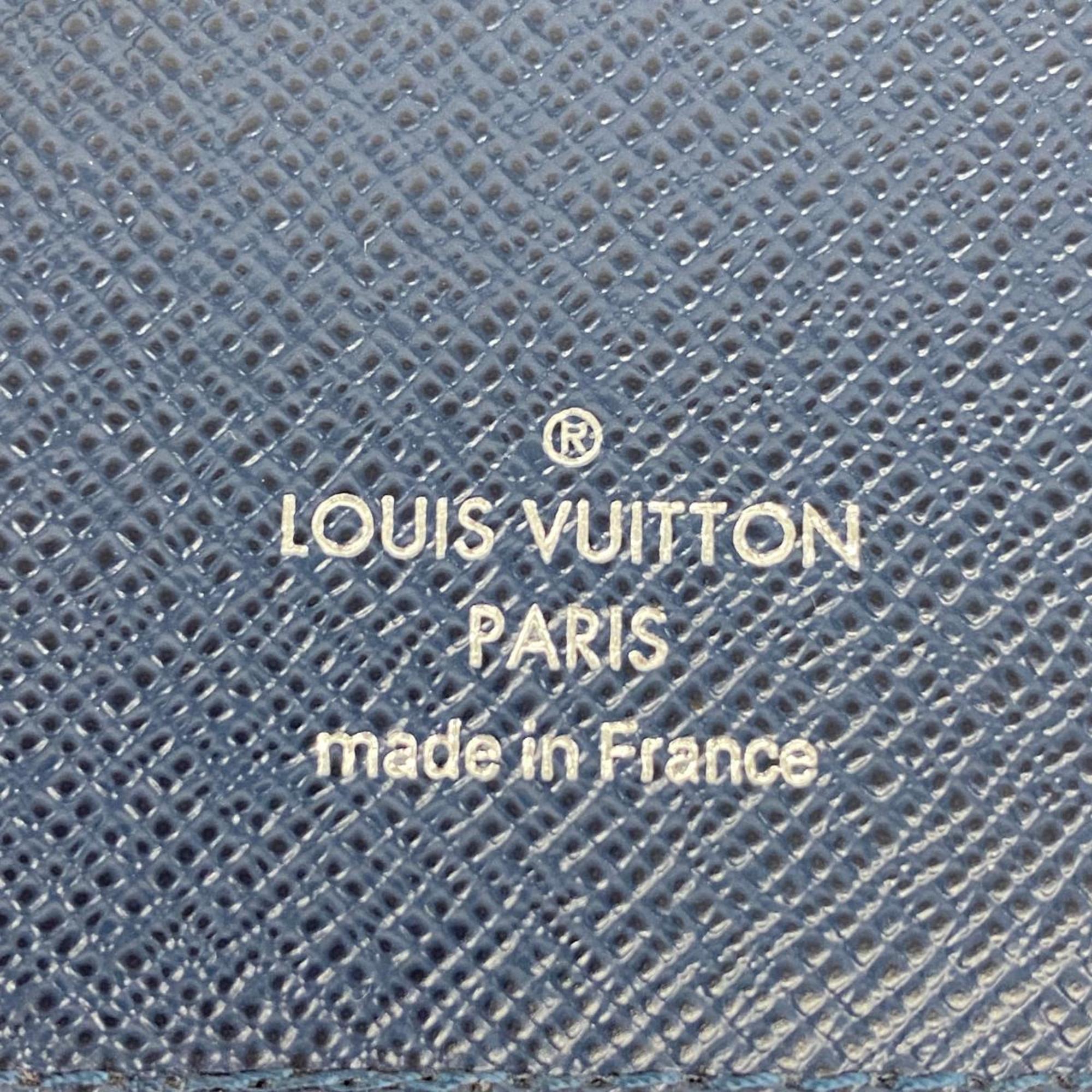 Louis Vuitton Long Wallet Taiga Portefeuille Alexandre M61804 Ocean Men's