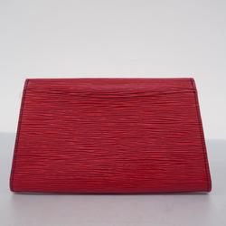 Louis Vuitton Epi Clutch Bag Castilian Red Ladies