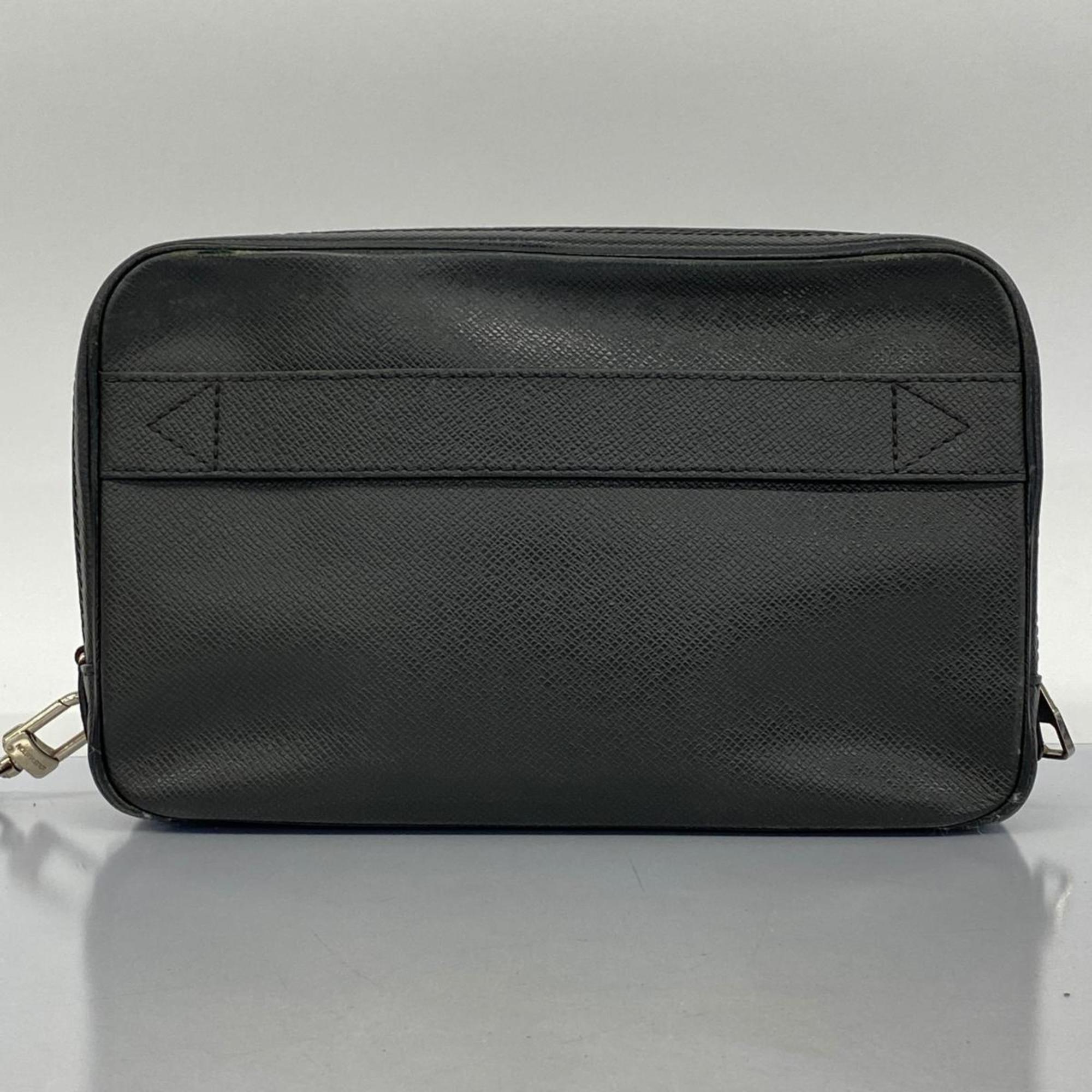 Louis Vuitton Clutch Bag Taiga Pochette Kasai M33409 Ardoise Men's