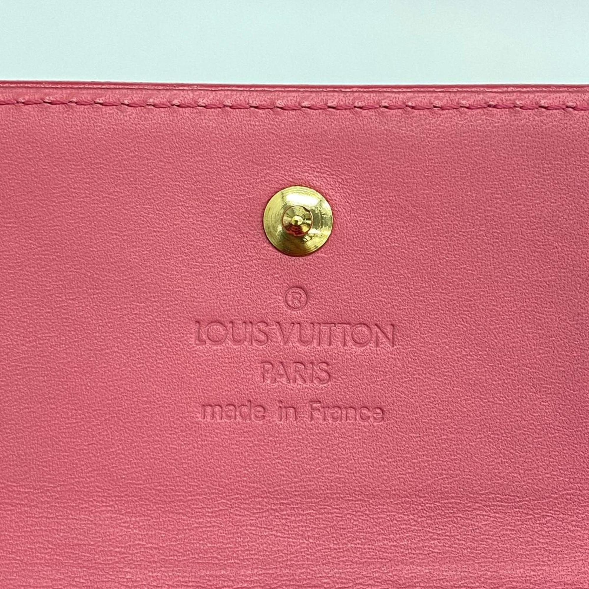 Louis Vuitton Wallet Vernis Porte Monnaie Billet Credit M9139F Framboise Ladies