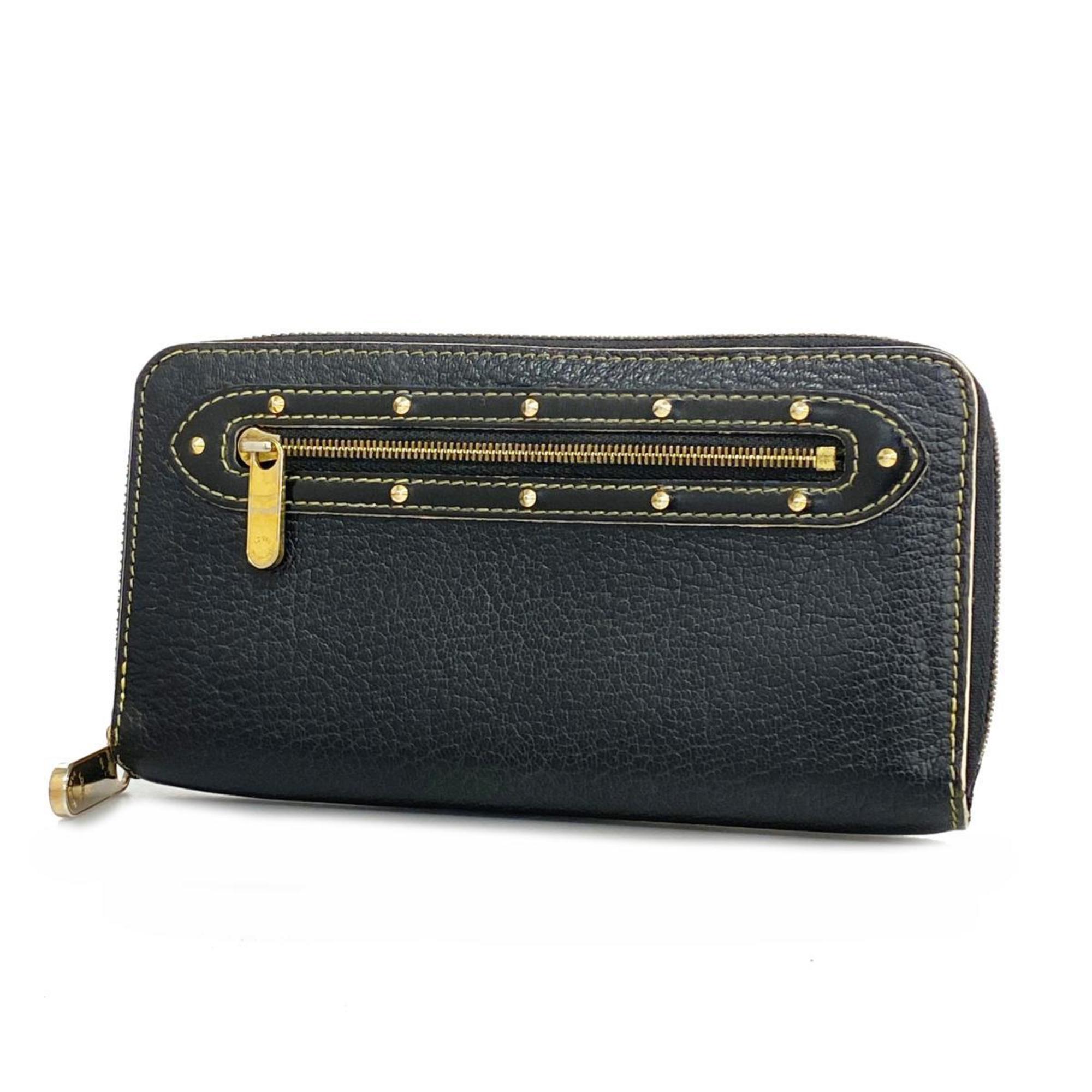 Louis Vuitton Long Wallet Suhali Zippy M93029 Noir Ladies