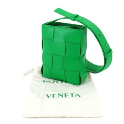 BOTTEGA VENETA Intrecciato Cassette Crossbody Shoulder Bag Leather Green 729298 Casette