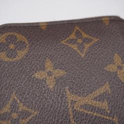 Louis Vuitton Long Wallet Monogram Portefeuille Clemence M60742 Brown Fuchsia Ladies