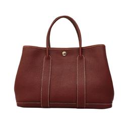 Hermes Tote Bag Garden TPM □M Engraved Negonda Rouge H Women's