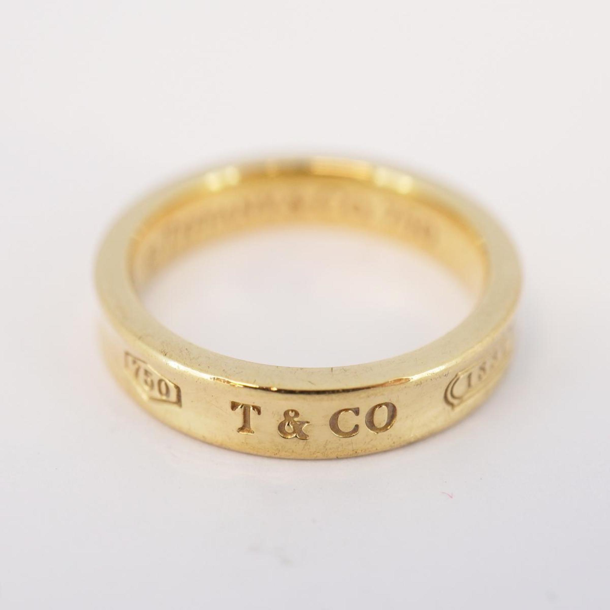 Tiffany Ring Narrow K18YG Yellow Gold Ladies