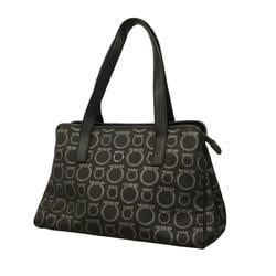 Salvatore Ferragamo Tote Bag Gancini Black Women's