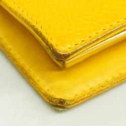 Chanel Wallet Caviar Skin Yellow Women's