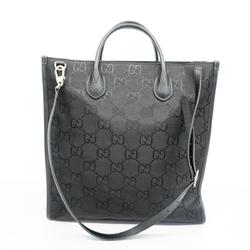 Gucci Tote Bag Off the Grid 630355 Nylon Canvas Black Men's