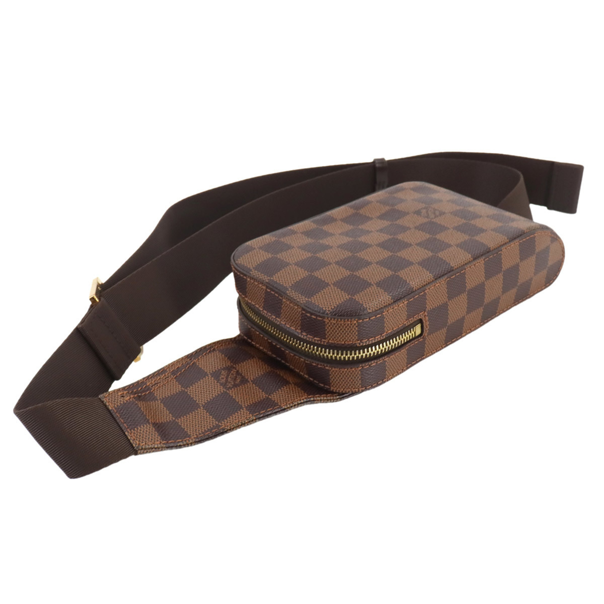 Louis Vuitton Damier Geronimos Body Bag Waist Pouch Ebene Brown N51994