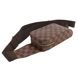 Louis Vuitton Damier Geronimos Body Bag Waist Pouch Ebene Brown N51994