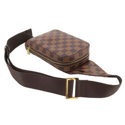 Louis Vuitton Damier Geronimos Body Bag Waist Pouch Ebene Brown N51994