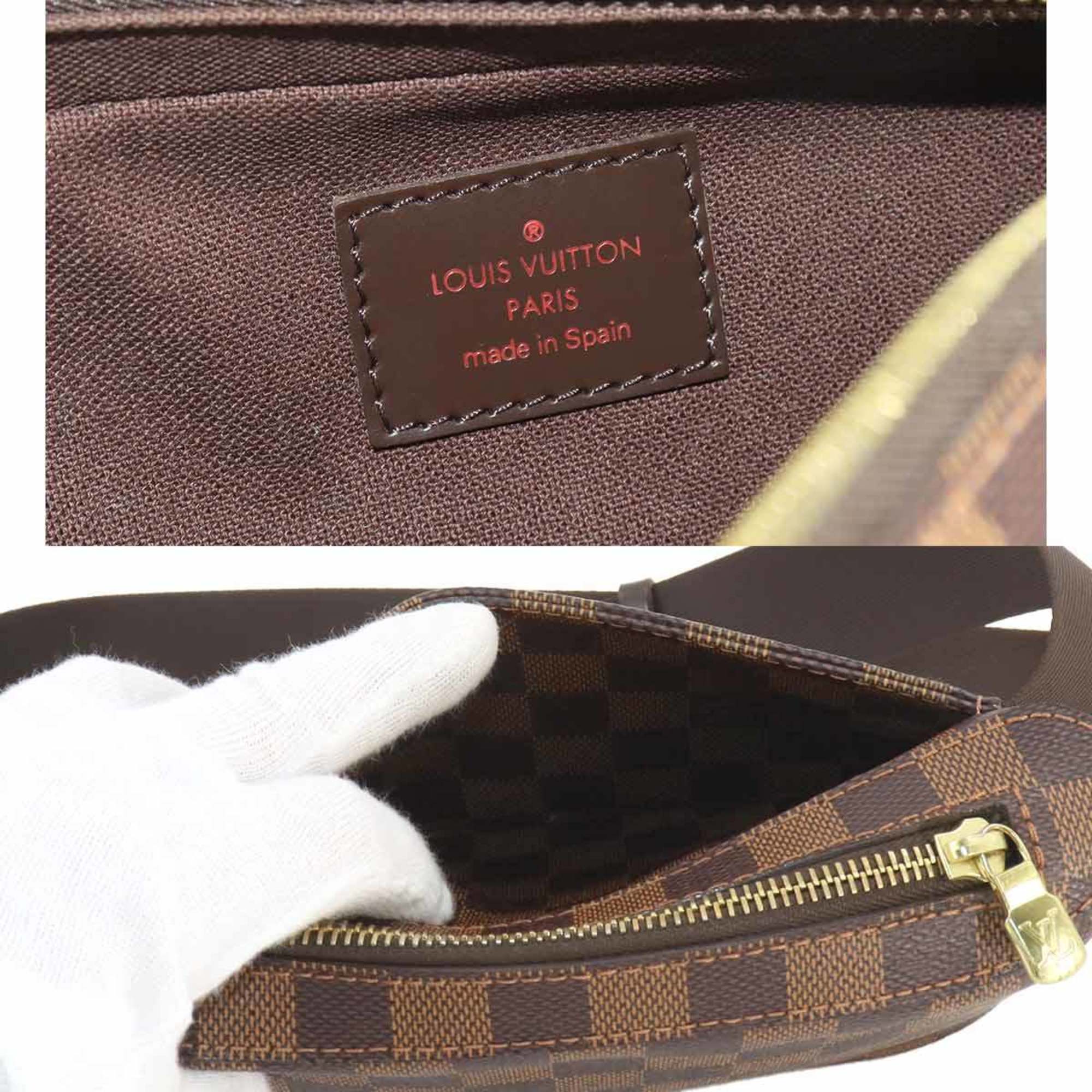 Louis Vuitton Damier Geronimos Body Bag Waist Pouch Ebene Brown N51994