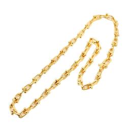 Tiffany & Co. Hardware Small Link Necklace 45.7cm K18 YG Yellow Gold 750