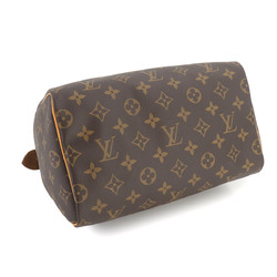 Louis Vuitton LOUIS VUITTON Monogram Speedy 25 Handbag Brown M41109 Gold Hardware