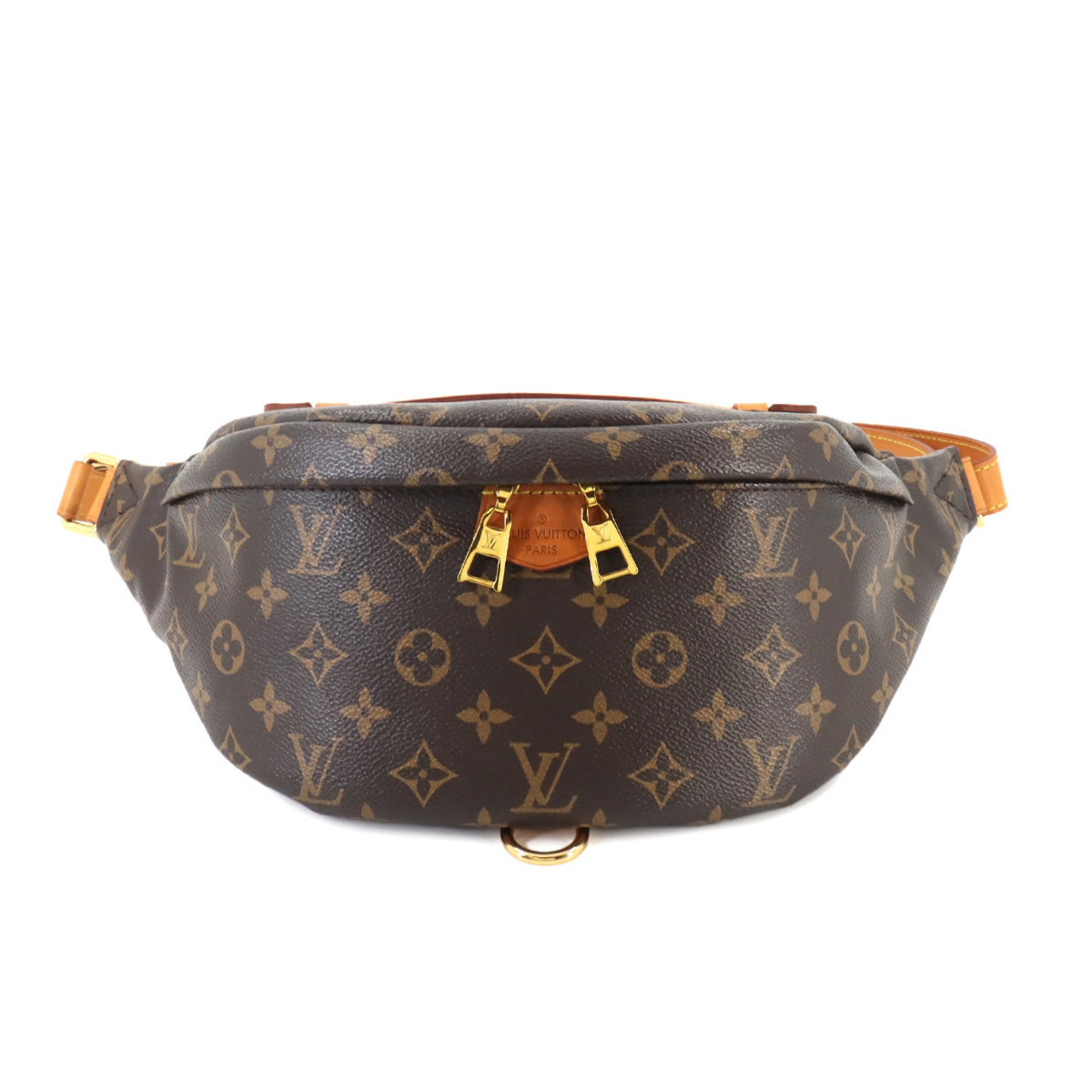 Louis Vuitton Monogram Bumbag Body Bag Brown M43644 Gold Hardware