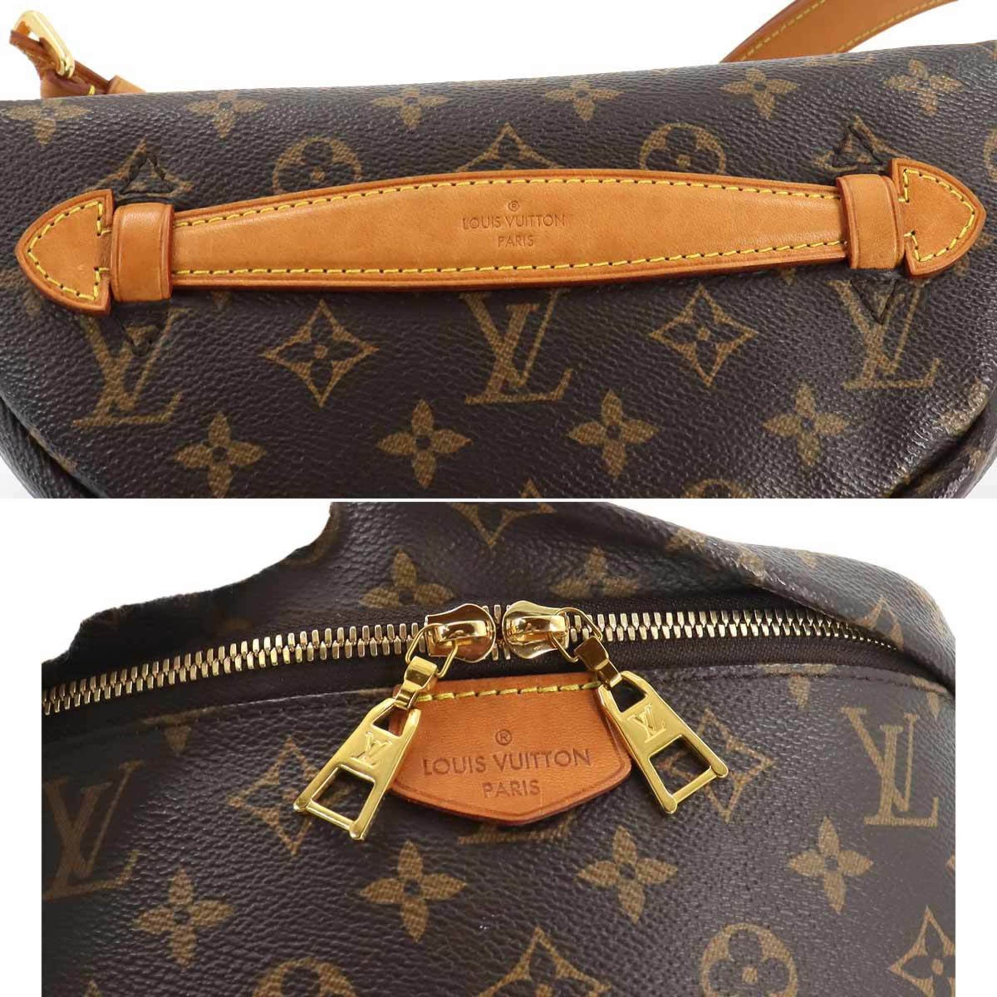 Louis Vuitton Monogram Bumbag Body Bag Brown M43644 Gold Hardware