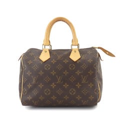 Louis Vuitton Monogram Speedy 25 Handbag Brown M41528 Gold Hardware