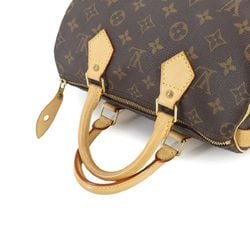 Louis Vuitton Monogram Speedy 25 Handbag Brown M41528 Gold Hardware