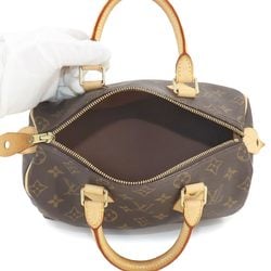 Louis Vuitton Monogram Speedy 25 Handbag Brown M41528 Gold Hardware