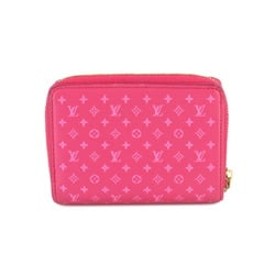 Louis Vuitton LOUIS VUITTON Nanogram Portefeuille Lou Bi-fold Wallet Leather Rose M82357 RFID