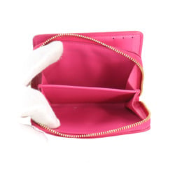 Louis Vuitton LOUIS VUITTON Nanogram Portefeuille Lou Bi-fold Wallet Leather Rose M82357 RFID