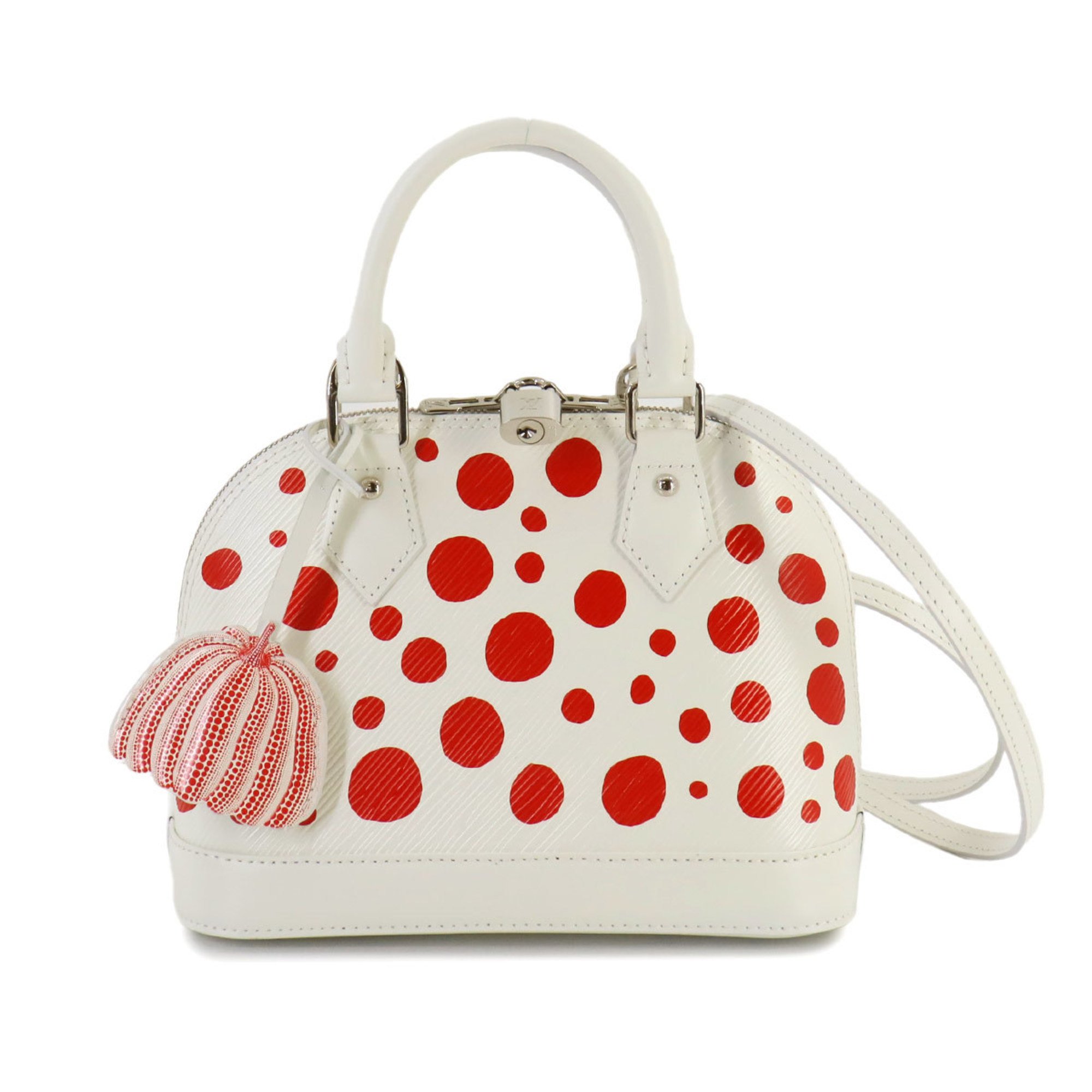 Louis Vuitton LOUIS VUITTON LVxYK Epi Alma BB 2way Hand Shoulder Bag White M21712 Yayoi Kusama RFID