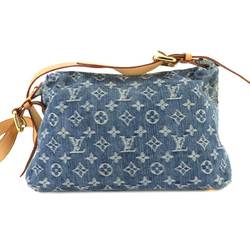 Louis Vuitton Monogram Denim Baggy PM Long Shoulder Bag Blue M95049