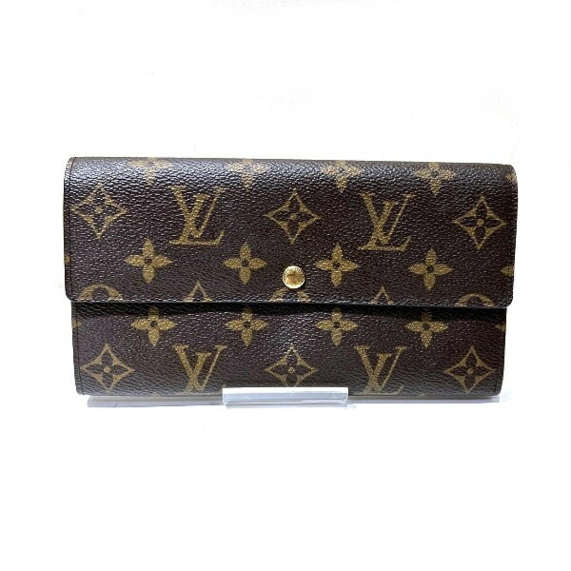 Louis Vuitton Monogram Pochette Portemonnay Credit M61725 Long Wallet Bi-fold Men's Women's