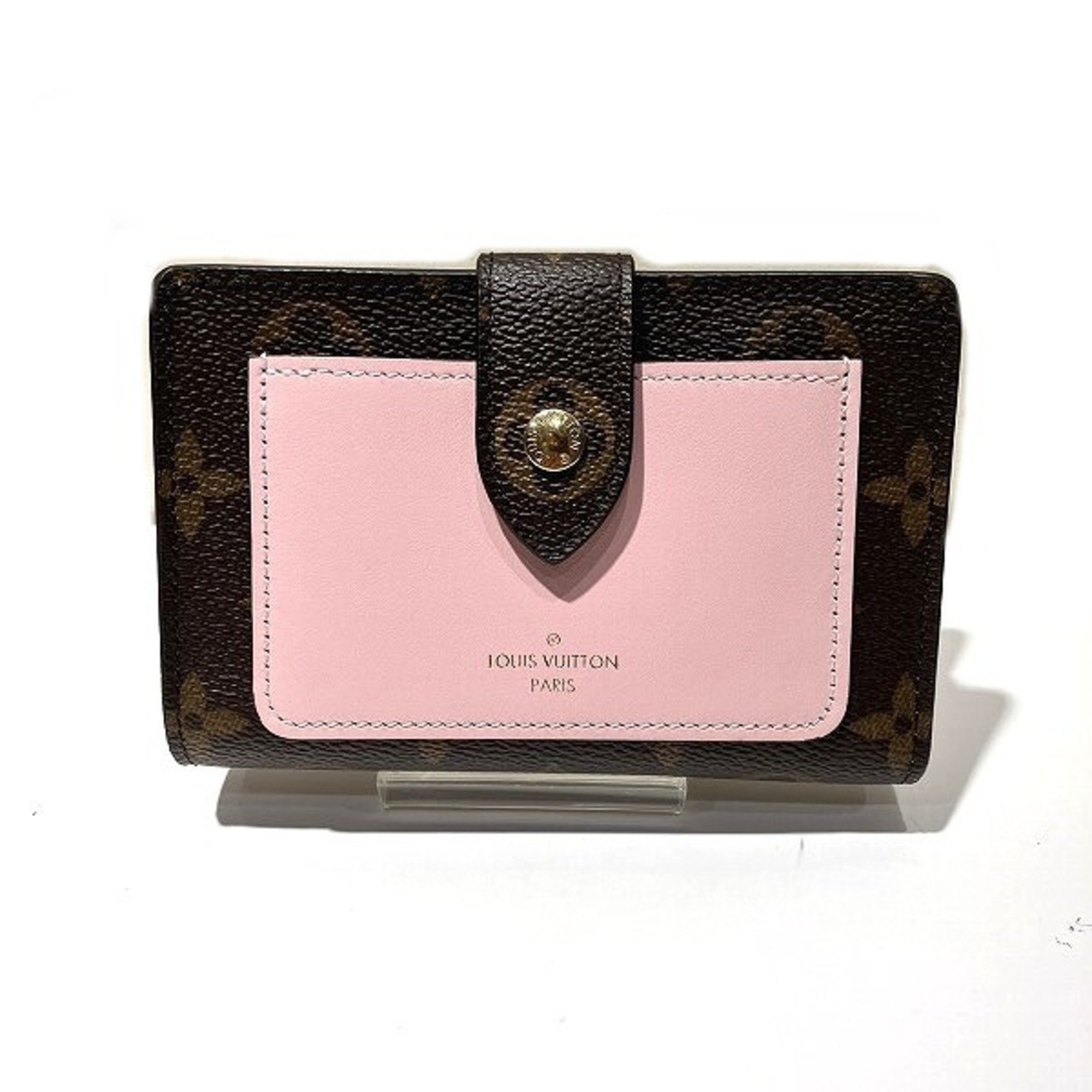 Louis Vuitton Monogram Portefeuille Juliette Rose Ballerine M80973 Bi-fold wallet for women