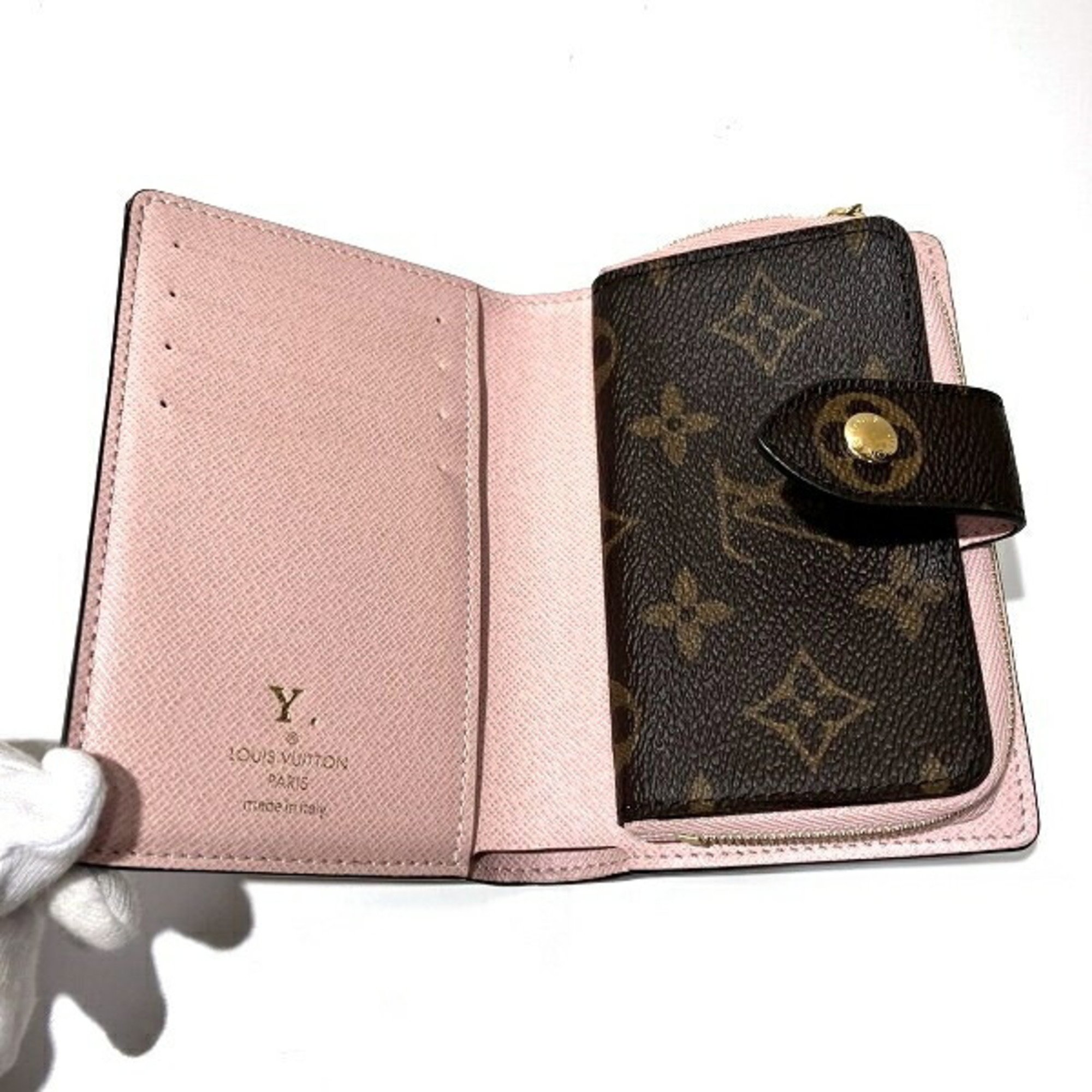 Louis Vuitton Monogram Portefeuille Juliette Rose Ballerine M80973 Bi-fold wallet for women