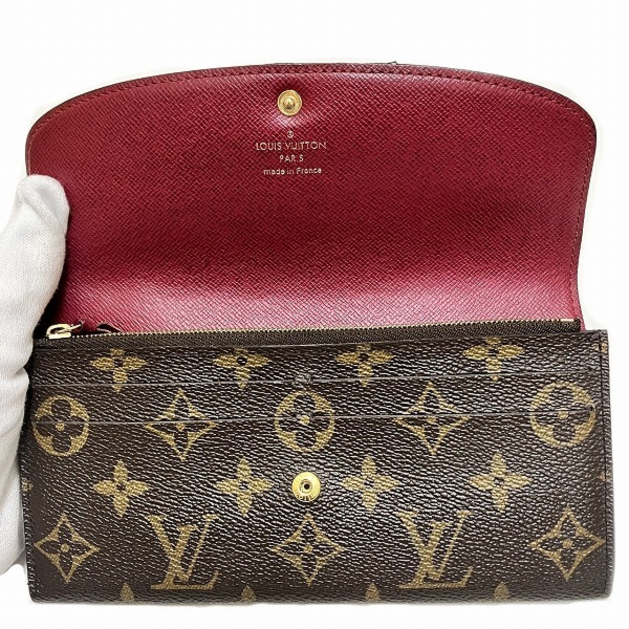 Louis Vuitton Monogram Portefeuille Emily M60697 Long Wallet Bi-fold for Women