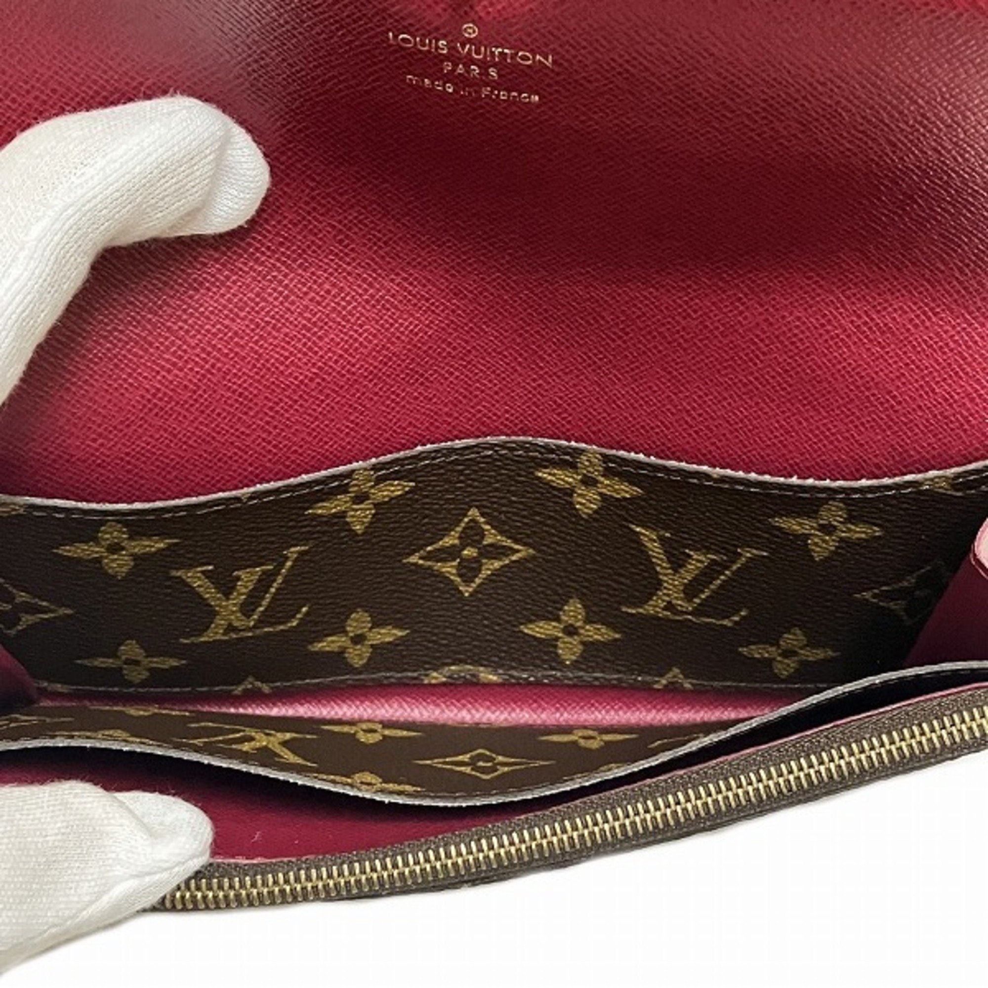 Louis Vuitton Monogram Portefeuille Emily M60697 Long Wallet Bi-fold for Women