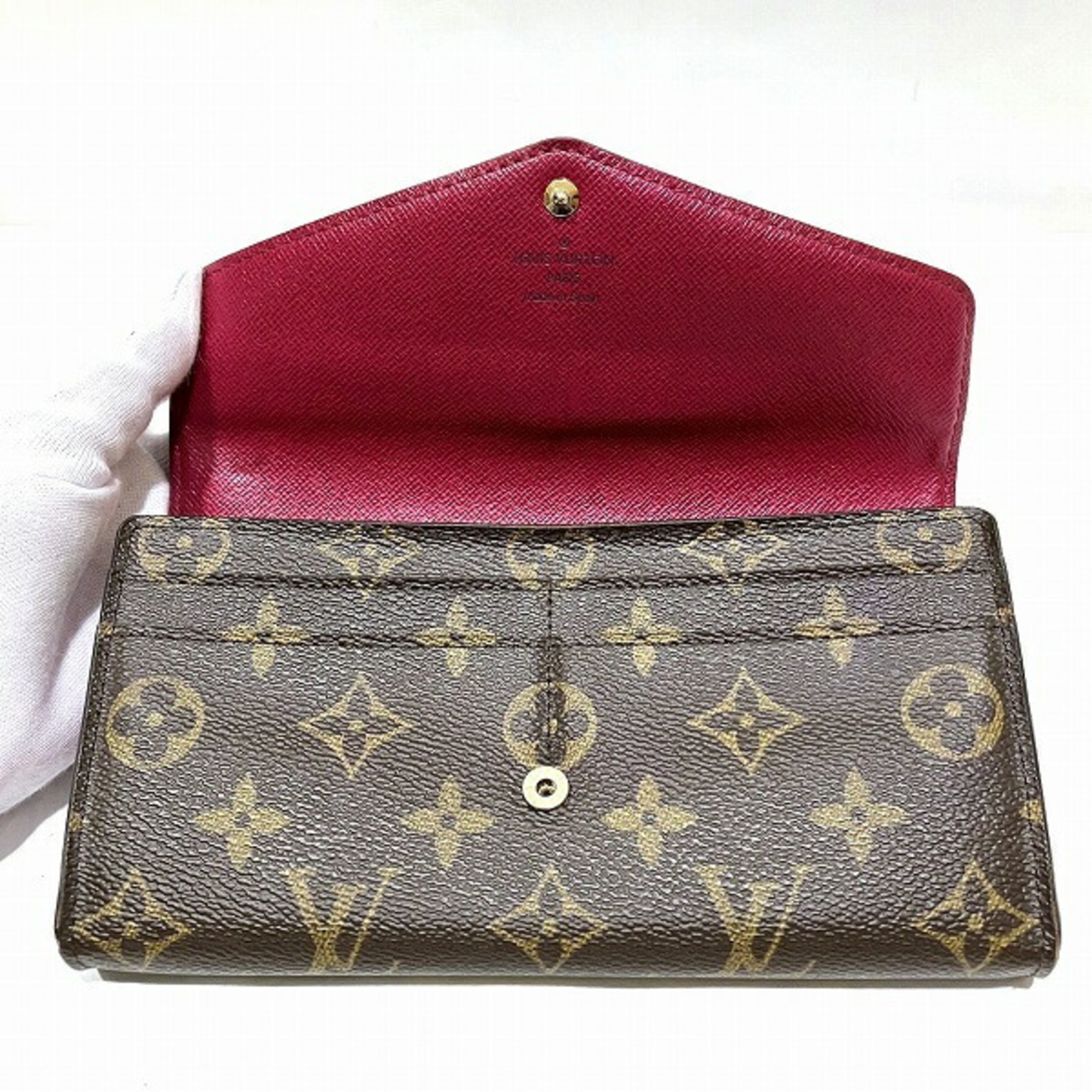 Louis Vuitton Monogram Portefeuille Sarah M62234 Wallet Long Women's