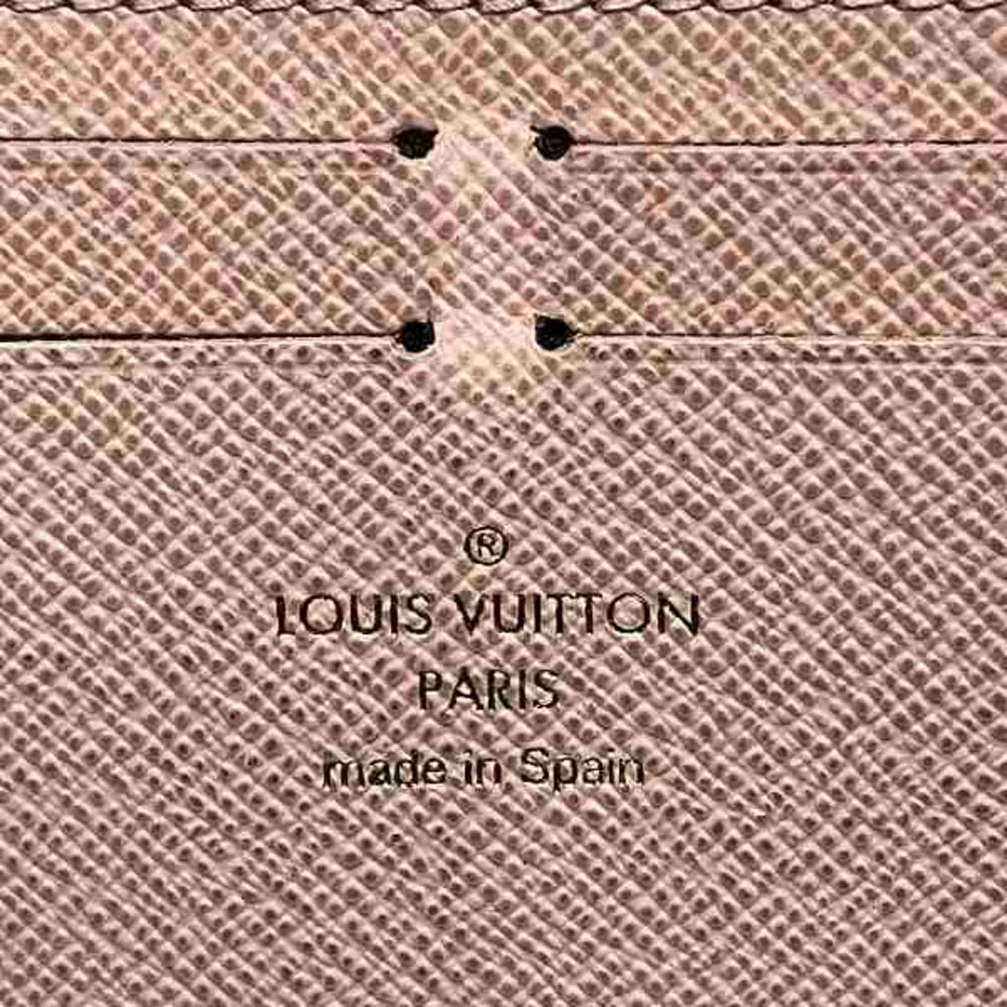 Louis Vuitton Monogram Portefeuille Clemence M61298 Round Long Wallet for Women