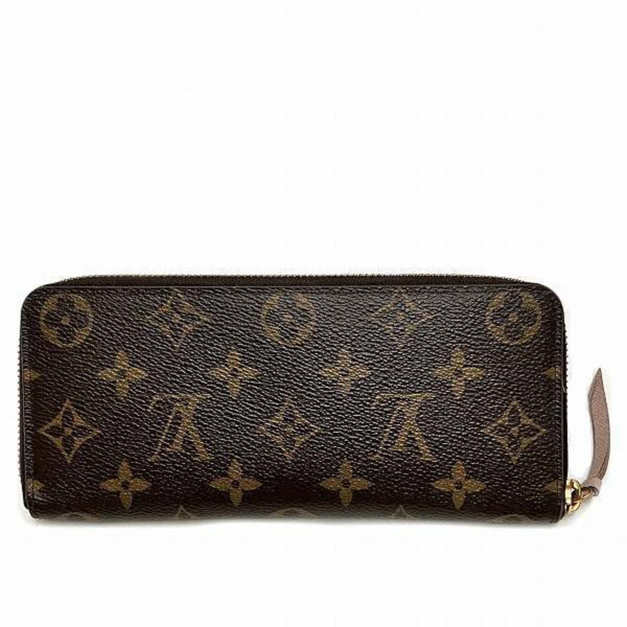 Louis Vuitton Monogram Portefeuille Clemence M61298 Round Long Wallet for Women