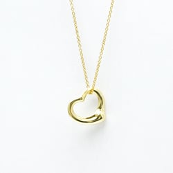 Tiffany Open Heart Yellow Gold (18K) No Stone Men,Women Fashion Pendant Necklace (Gold)