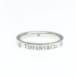 Tiffany Flat Band Ring Platinum Fashion Diamond Band Ring Silver