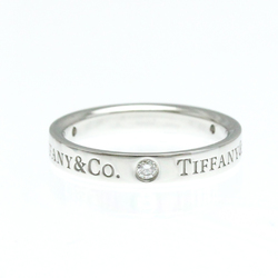 Tiffany Flat Band Ring Platinum Fashion Diamond Band Ring Silver