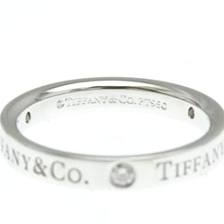 Tiffany Flat Band Ring Platinum Fashion Diamond Band Ring Silver